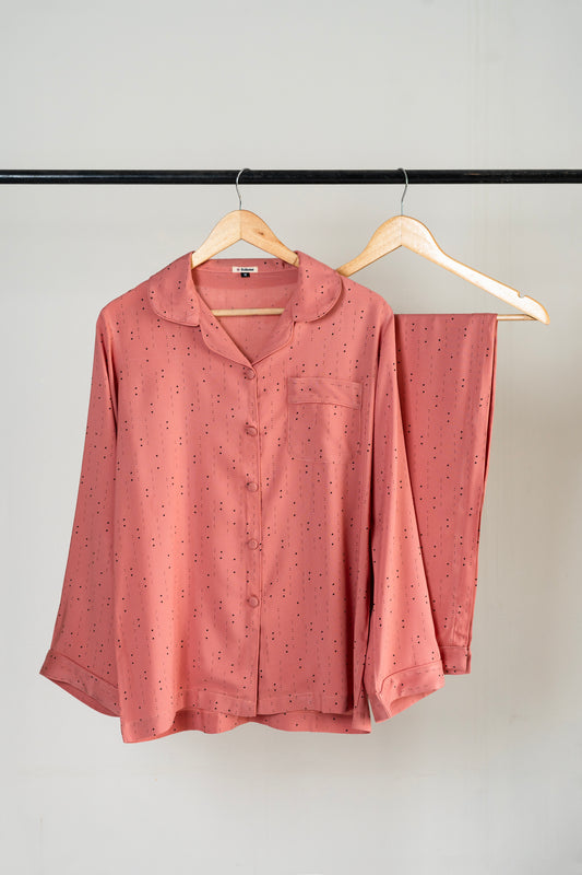 Dotted Rust Pajama Set