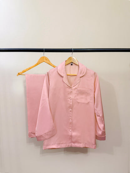 Pink Silk Pjs
