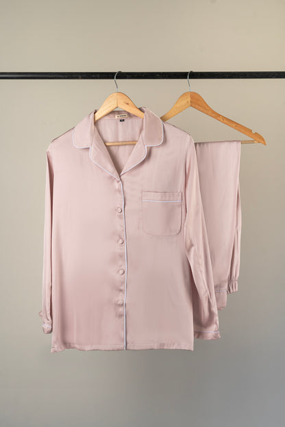 Baby Pink Silk Pjs