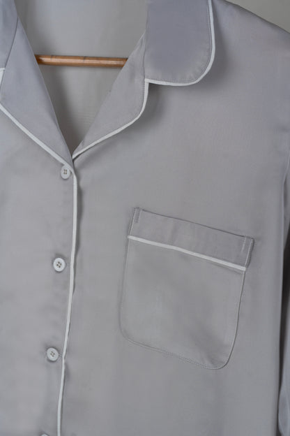 Light Grey Silk Pjs